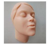 Testa di manichino in silicone per addestramento all'iniezione, modello di viso di manichino per addestramento all'iniezione, modello di pratica della pelle del viso umano con ossa all'interno