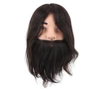 Testa di manichino maschile con barba, testa di manichino barbiere per l’esercitazione sulla messa in piega dei capelli, modello di testa con barba a simulazione realistica e de