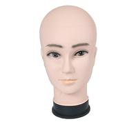 Testa di manichino maschile con espositore per cappelli da trucco per