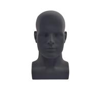 Testa di manichino maschile professionale (nero opaco)