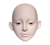 Testa di manichino per applicazione delle ciglia Modello di addestramento di trucco Pratica Cosmetologia Strumento PVC Materiale Palpebre Elastiche Uso Domestico
