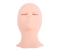 Testa di Manichino per Ciglia con Palpebre Intercambiabili, Realizzata in Silicone di qualità, Ideale per L'applicazione del Trucco, Testa di Manichino Pratica per Varie abilità