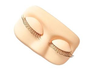 Testa Di Manichino Per Ciglia - Testa Di Manichino Per Palpebre Di Ricambio, Viso Con Pratica Di Estensione Delle Ciglia, Estensione Delle Ciglias Finte | Modello In Morbido Silicone Per Donne,