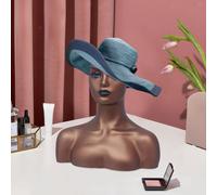Testa di manichino per il trucco con spalla, busto di testa di manichino,