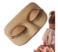 Testa Di Manichino Per Il Trucco,Modello Riutilizzabile In Silicone | Viso Di Manichino Per Estensioni Di Ciglia,Per Le Donne Ragazze I Principianti La Formazione Della Bellezza Della Casa