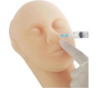 Testa di manichino professionale in silicone, per esercitarsi con il viso, per esercitarsi in medicina, medici, estetisti