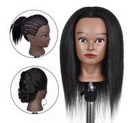 Testa di manichino professionale per capelli, formazione testa, tintura,