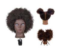 Testa di manichino professionale per capelli, formazione testa, tintura,