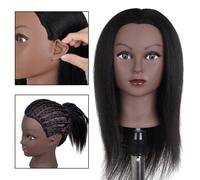 Testa di manichino professionale per capelli, formazione testa, tintura,