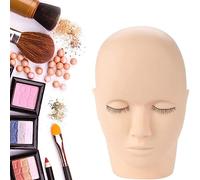 Testa di Manichino Testa di Manichino in Silicone Morbido Testa di Manichino per Ciglia Texture Realistica della Pelle Forma Finta per Estensione Ciglia Trucco Massaggio