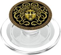 Testa di Medusa Mito Gorgone Serpente Capelli Mitologia Grec PopSockets PopGrip per MagSafe