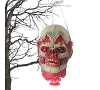 Testa di morte insanguinata per Halloween - Mani, piedi e corpo tagliati, casa infestata | Decorazioni per feste zombie sanguinose e realistiche, testa tagliata in lattice per Halloween