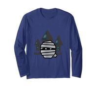 Testa di Mummia Davanti alla casa Spook - Design di Maglia a Manica
