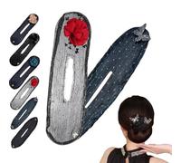 Testa di polpetta Artefatto Capelli Artefatto Minimalista Torsione E Bloccaggio 2024 Nuovo Per Le Donne Capelli Con Clip Di Arco Copricapo Fisso