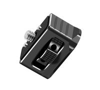 Testa di prolunga a vite a prova di torsione da 1/4-20 con perno di bloccaggio retrattile e doppia stabilizzazione per una presa sicura dell'adattatore per fotocamera in alluminio
