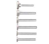 Testa di rettifica rotante in carburo di tipo Y per utensili rotanti - Fresa in acciaio con gambo da 6 mm, ideale per lucidatura di metalli, smussatura e C (Y1202M06)