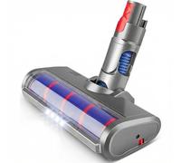 Testa di ricambio per aspirapolvere V7/V8/V10/V11/G5 con 4 luci LED, girevole a 180°, adatto per la pulizia di pavimenti in legno, piastrelle, marmo e tappeti a pelo corto per Dyson