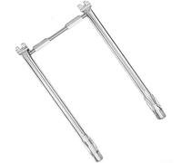 Testa di ricambio per bruciatore a gas in acciaio inossidabile compatibile con Weber per Spirit E-210 E-220 S-210 S-220 Griglia efficiente distribuzione del calore argento SUS304 53 x 11 x 3 cm per