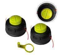 Testa di ricambio per decespugliatore con dado di bloccaggio filettatura sinistra M10 x 1,0, compatibile con modelli P2009 RY15523A RY15523AVNM RY40006 RY251CS, struttura in plastica in 3 pezzi