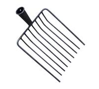 Testa di ricambio per forca in acciaio, testa in metallo, per giardinaggio, prati, stalle di cavalli, strumento agricolo, 9 denti