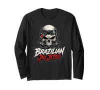 Testa di Scheletro del Brazilian Jiu-Jitsu - Grappling Maglia a Manica
