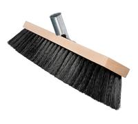 Testa di scopa resistente con setole morbide in PVC da 40 cm a 40,6 cm, spazzola con setole rigide per cortile, patio, vialetto, roulotte e garage giardino, scopa per pavimenti esterni e interni, con