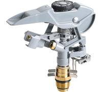 Testa di spruzzatore pulsante in metallo zincato resistente - filettatura irrigazione a 360 ° per prato e cortile