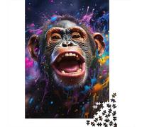 Testa di toro stellato cosmico Puzzle 1000 Pezzi Puzzle per Adulti Gioco di Puzzle Carta Universi Colorati Relax Decorazione Regalo 52x38cm/1000pcs