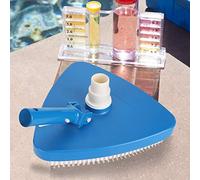 Testa di vuoto triangolare per piscina, testa di aspirazione triangolare ponderata portatile Strumento di pulizia della spazzola per vuoto della piscina per piscine Stagni di pesce Piscine d'acqua