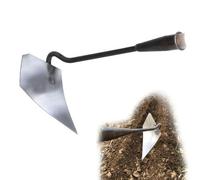 Testa di zappa a punta in acciaio al manganese ispessito, zappa cava portatile, zappa per diserbo agricolo piantagione di ortaggi allentamento strumenti per diserbo del terreno