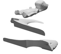 Testa Dinosauro per Monopattino Mini Micro Scooter Stampato 3D Decorazione