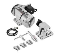 Testa Divisoria K11-100mm Mandrino A 3 Griffe Altezza Centrale 2,6"/65 Mm Contropunta Rapporto Di Trasmissione 6:1 Universale For Fresatura E Incisione,Garantisce Stabilità