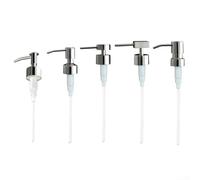 Testa erogatore a pompa in acciaio inossidabile 304 per sapone liquido, lozioni, bagno, cucina, finitura a specchio, testa di ricambio, 25 mm, compatibile con bocca della bottiglia da 25 ml per pressa