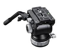 Testa fluida per treppiede per videocamera, carico massimo bilanciamento 3 kg, carico fisso massimo 10 kg, peso 1,3 kg, diametro 70 mm, foro di montaggio da 3/8", altezza 130 mm (BV-15)