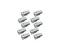 Testa Forcella M10 Ø 10 MM Lunghezza: 52 per Ammortizzatori a Gas - 10 Pz -