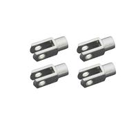 Testa Forcella M6 Ø 5 MM Lunghezza: 26 per Ammortizzatori a Gas - 4 Pezzo -