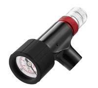 Testa Gonfiaggio A CO2 Portatile Testa In Lega Alluminio Gonfiatore Per Pneumatici Bici Da Strada Riempitrice Pneumatici A CO2 Pompe Con Manometro Pompe Con Manometro