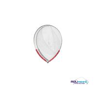 TESTA GUADINO OVALE IN ALLUMINIO CON INSERTI IN EVA DIAMETRO 50X60X55 RETE NYLON