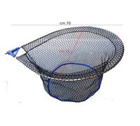 testa guadino rete larga Nylon gommata universale pesca bolognese mare cm. 70x57