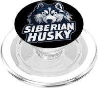 Testa husky siberiana in forte stile illustrazione PopSockets PopGrip per MagSafe