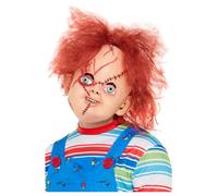 Testa Intera Chucky Maschera Adulti Bambini Play Bambola Accessorio Vestito