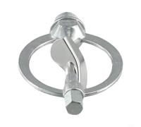 Testa irrigatore a farfalla in metallo da 1/2 pollice per spruzzo rotante a 360 gradi irrigazione efficiente ugello regolabile ampia copertura argento per giardino prato