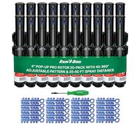 Testa irrigatrice a rotore serie 5000, modello 5004 PC, cerchio parziale regolabile da 40 a 360 gradi, sistema di irrigazione a spruzzo pop-up da 10 cm, distanza di spruzzo d'acqua da 25 a 50 piedi