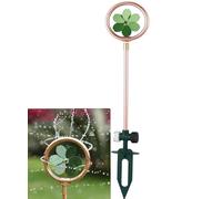 Testa irrigatrice in metallo, decorazione da giardino a doppio scopo e sistema di irrigazione a 360°, diametro di copertura 56 cm (rame/verde)