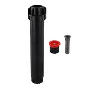 Testa irrigatrice regolabile a 360 gradi per sistemi di irrigazione da giardino, fornisce una copertura dell'acqua efficiente e compatibilità con connessione filettatura maschio da 30,5 cm (nero)