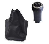 Testa Leva Cambio Per OPEL Per VAUXHALL Per Zafira B 2005 2006-2014 Pomello Del Cambio In Plastica E Pelle Per Auto Cuffia Della Leva Del Cambio Pomello Leva Cambio(5 Speed-Set)