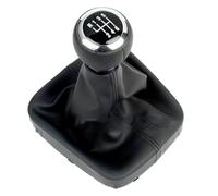 Testa Leva Cambio Per VW Per Golf 5 Per A5 MK 2004 2005 Per Golf 5 Per Plus 2004 2005 2006 2007 2008 Pomello Del Cambio A 5/6 Velocità Con Cuffia In Pelle Marce Leva Pomello(6 Speed7)