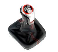 Testa Leva Cambio Per VW Per Golf 5 Per A5 MK 2004 2005 Per Golf 5 Per Plus 2004 2005 2006 2007 2008 Pomello Del Cambio A 5/6 Velocità Con Cuffia In Pelle Marce Leva Pomello(6 Speed1)