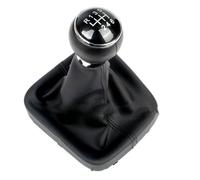 Testa Leva Cambio Per VW Per Golf 5 Per A5 MK 2004 2005 Per Golf 5 Per Plus 2004 2005 2006 2007 2008 Pomello Del Cambio A 5/6 Velocità Con Cuffia In Pelle Marce Leva Pomello(6 Speed3)