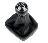 Testa Leva Cambio Per VW Per Golf 5 Per A5 MK 2004 2005 Per Golf 5 Per Plus 2004 2005 2006 2007 2008 Pomello Del Cambio A 5/6 Velocità Con Cuffia In Pelle Marce Leva Pomello(5 Speed2)